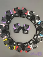 دستکش ورزشی زنانه مدل نایک دو رنگ چسبی Nike کد 0332