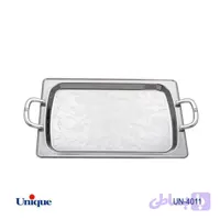 سینی استیل یک میل یونیک Unique بدون پایه کوچک کد UN-4011