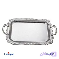 سینی استیل یک میل یونیک Unique بدون پایه بزرگ کد UN-4021