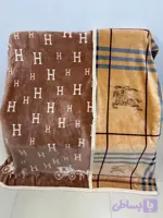 پتو ابریشمی دورو دونفره 200×220 (کد H9O42)