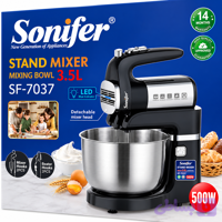 همزن کاسه دار سونیفر SF-7037 کاسه‌دار 3.5 لیتری 500 وات