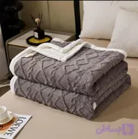 پتو گوسفندی پشت تدی دونفره (ابعاد ۲۰۰×۲۲۰ – وزن 2کیلو) (کد TAGYI)