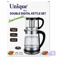 چای ساز یونیک مکس مدل UM-255 | کتری پیرکس 2.5 لیتری