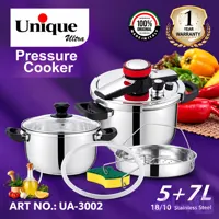 زودپز استیل یونیک اولترا مدل UA-3002 ظرفیت ۵ و ۷ لیتر