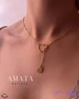 گردنبند استیل کرواتی مدل قلب