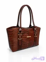 کیف زنانه قهوه ای چرم طبیعی مدل ZARA