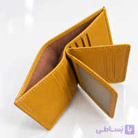 کیف پول چرم طبیعی رنگ زرشکی مدل رُما | Roma