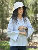 شومیز کراپ زنانه سیلک پری