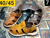 کفش صندل مردانه برند ریلکس چرم اصل درجه ۱ بسیار سبک و نرم و باکیفیت با ضمانت کیفیت ۱ساله