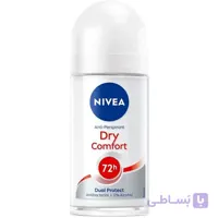 مام رول ضد تعریق زنانه نیوا مدل Dry Comfort 72H Dual Protect حجم ۵۰ میلی لیتر  اصل آلمان
