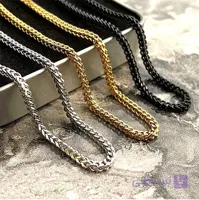 گردنبند دستبند مردانه چهار وجهی کارتیر استیل فرانکو