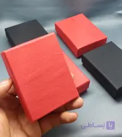 جعبه جواهرات نیم ست مشکی و قرمز