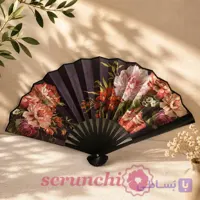 باد بزن مجلسی گلدار