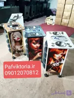 ترولی طرح دار آرایشگاهی در طرح و رنگ بندی مختلف ارسال به سراسر ایران