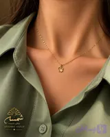 پلاک طلا دو قلب