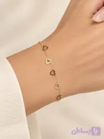 دستبند پنج آویز قلب