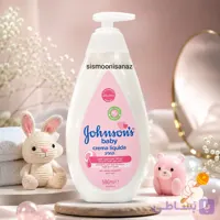 خرید لوسیون بدن کودک جانسون 500 میل مدل Crema Liquida با روغن نارگیل