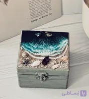 جعبه جواهر طرح دریا ۱۰ در ۱۰ سانتیمتر