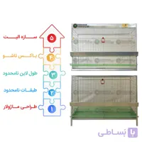 قفس مرغ و خروس امپراطور ماژولار + [ کیفیت بالا ]