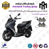 لنت دیسکی ترمز جلو موتور سیکلت کد 123038 مناسب برای اس وای ام لاکی 185 ایو SYM LUCKY 185 EVO سهند سیکلت سپاهان
