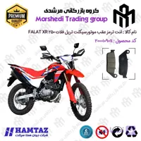 لنت دیسکی ترمز عقب موتور سیکلت کد 123015 مناسب برای تریل فلات ایکس آر FALAT XR 250 همتاز موتور