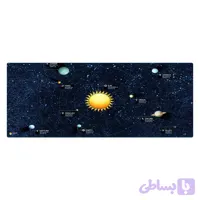 دسک پد هومرو مدل HX268 طرح کهکشان منظومه شمسی سایز 40×100 سانتی‌متر