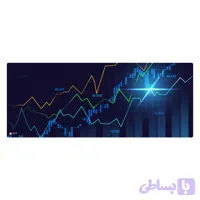 دسک پد هومرو مدل HX266 طرح فارکس و ترید سایز 40×100 سانتی‌متر
