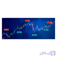 دسک پد هومرو مدل HX277 طرح فارکس و ترید سایز 40×100 سانتی‌متر