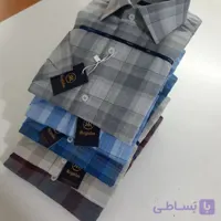 پیراهن مردانه چهارخانه آستین کوتاه نخ پنبه بسیار لطیف