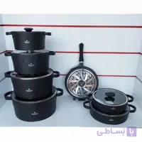 سرویس قابلمه راکلند 21 پارچه سری لیانا مشکی