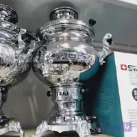 سماور گازی 8 لیتر مهسان بدنه ضخیم با تنوره بدنه برنجی (ساده ) با 1 سال ضمانت تقدیمتون میشه