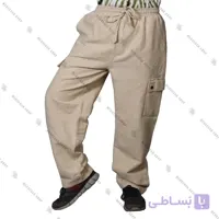 شلوار نپالی کتان کرم