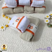جوراب شلواری دخترونه مدل گندمی کفی دار