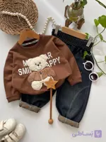 ست جذاب و دوست داشتنی بلوز و شلوار جین بیرونی تدی 🐻