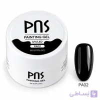 پینت ژل مشکی طراحی ناخن PNS – کد۲