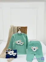 کد ۴۳۵۳ بلوز شلوار دو کوالا با سر سفید