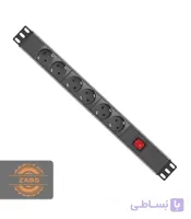 رک مونت 8 خانه چراغ دار با کابل 1.8 متر پارت الکتریک مدل پارسا کد 2252