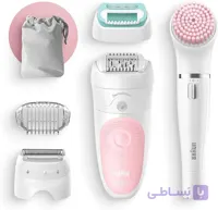 اپیلاتور براون مدل 5875 سری 5 با برس پاک کننده صورت
