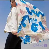 شال مجلسی حریر رنگارنگ زنانه با ارسال رایگان