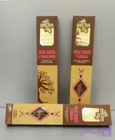 عود دستساز بدون زغال/ رایحه ترکیب چوب صندل و پائولو سانتو/ ساخت هند/تعادل و مدیتیشن