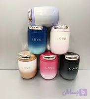 تراول ماگ 200 میل طرح LOVE استیل 304 دوجداره (گرادینت دورنگ)
