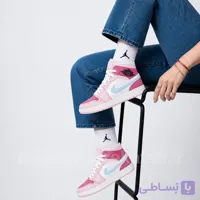 کتونی نایک جردن Jordan 1 ساقدار زنانه رنگ صورتی کد 2883