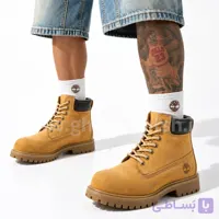 بوت تیمبرلند Timberland مردانه چرم طبیعی رنگ موزی زیر کرپ کد 2882