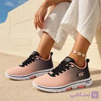 کتونی اسکیچرز Skechers طبی زنانه رنگ گلبهی کد 605