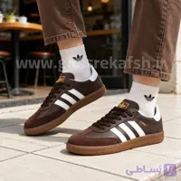 کتونی آدیداس سامبا Samba زنانه رنگ قهوه ای کد2357