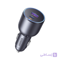 شارژر فندکی 63 وات با یک پورت USB-C و یک پورت USB-A یوگرین مدل EC701 کد 35023