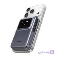 پاور بانک بی سیم آدمکی مغناطیسی 20 وات یک پورت 10000mAh یوگرین مدل PB572 کد 45327