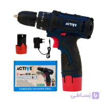 دریل پیچ گوشتی شارژی 12 ولت چکشی اکتیو مدل AC-3222