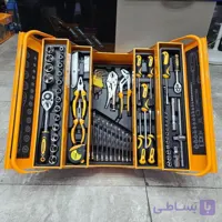مجموعه جعبه بکس و ابزار دستی ۸۵ عددی نیوپاور مدل 29-241