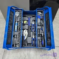 مجموعه جعبه بکس و ابزار دستی ۶۵ عددی صنعتی باس مدل Bs65